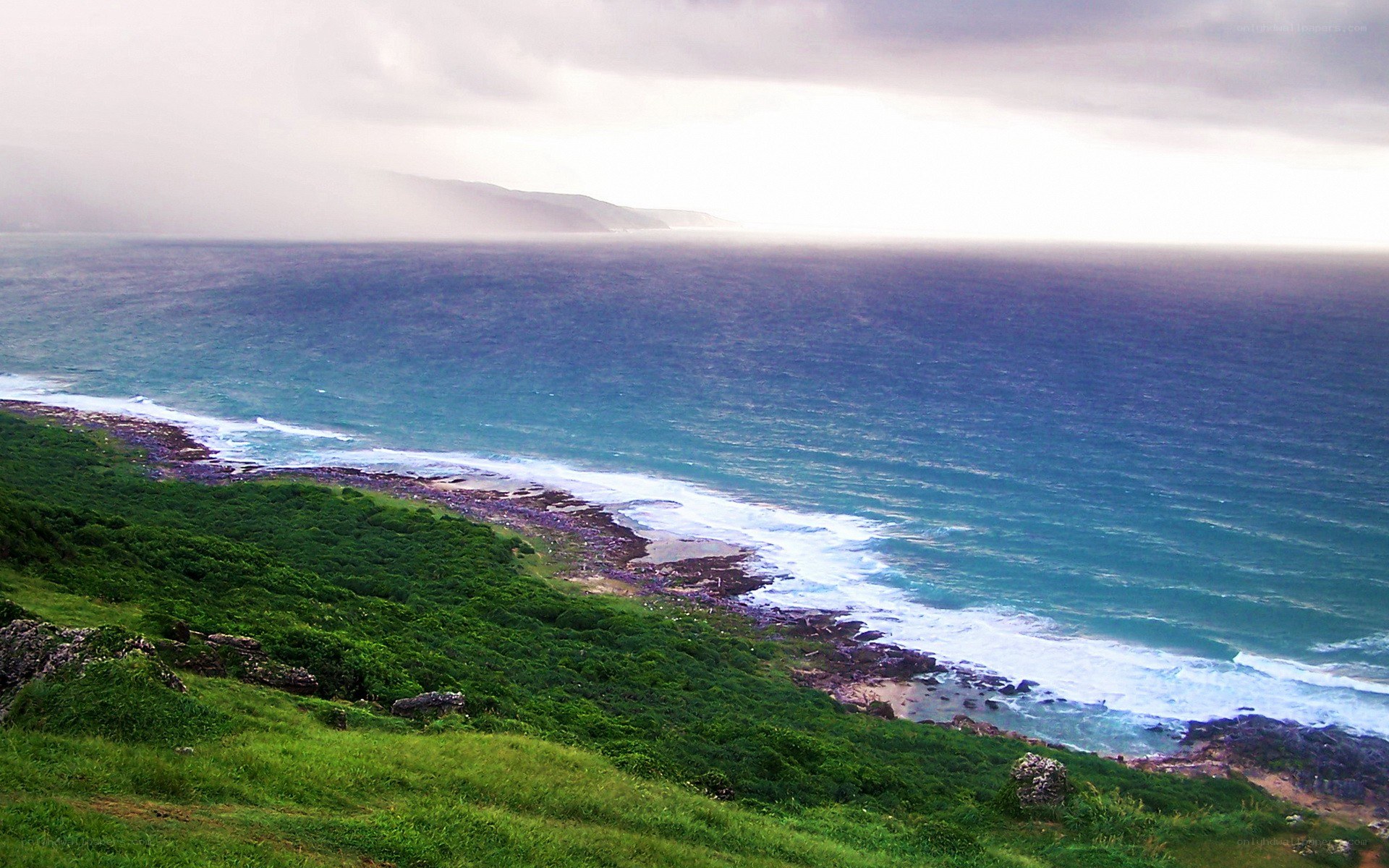coastal cliffs and ocean view