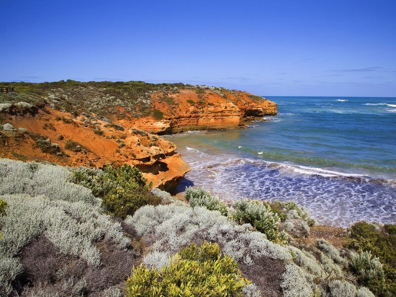 coastal cliffs and ocean view
