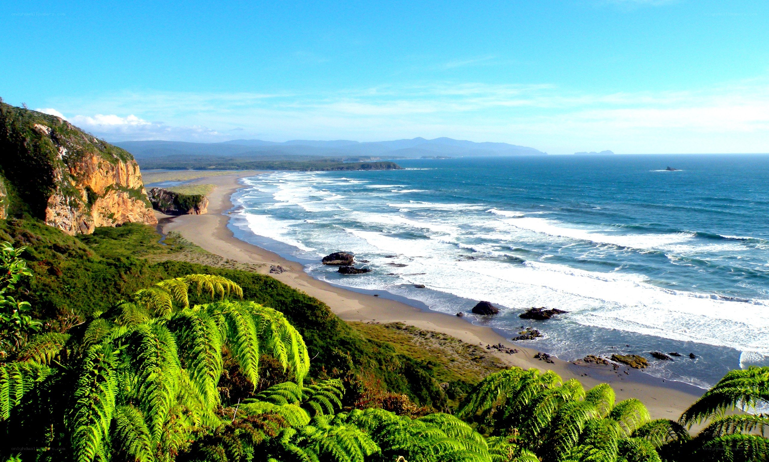 coastal cliffs and ocean view