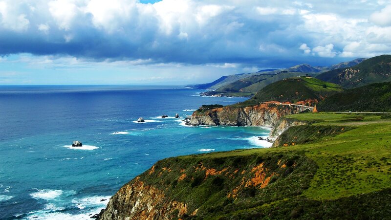 coastal cliffs and ocean view