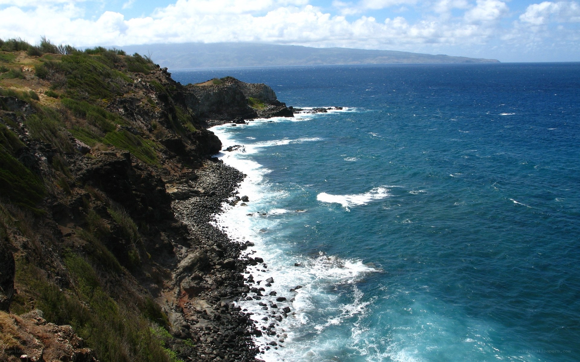 coastal cliffs and ocean view