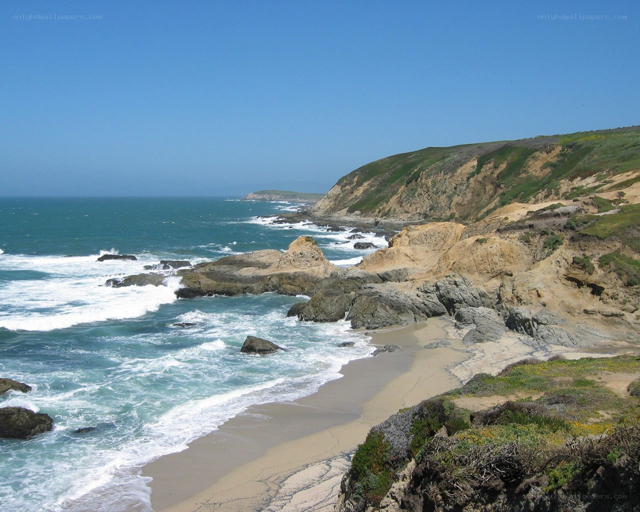 coastal cliffs and ocean waves