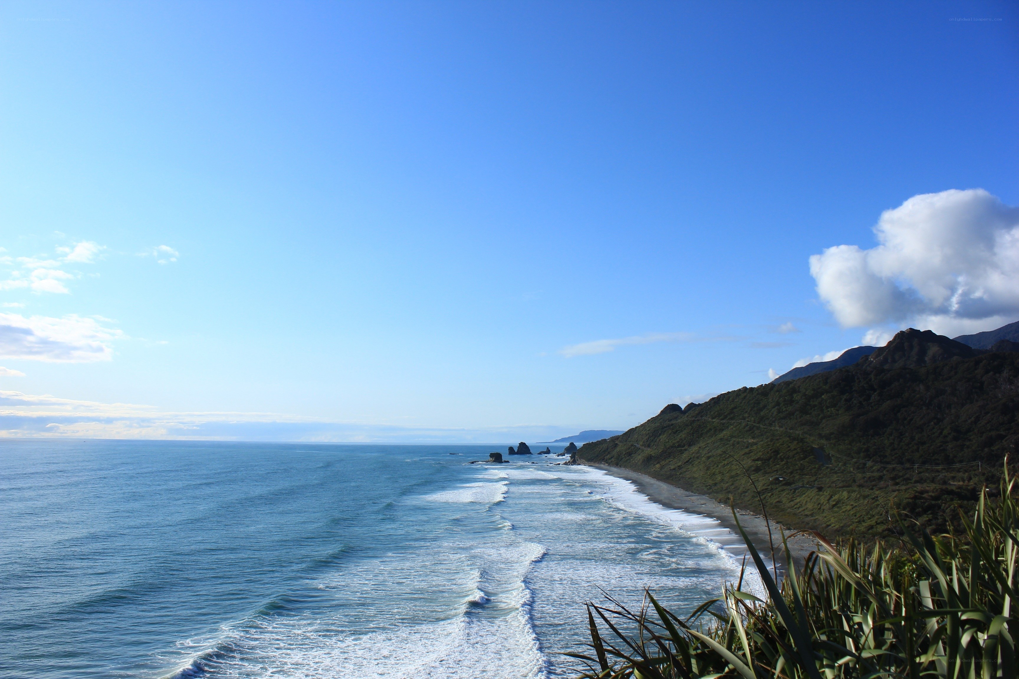 coastal cliffs and ocean waves