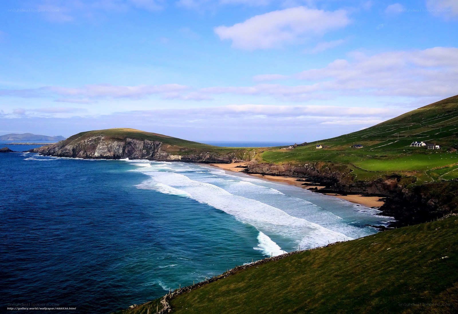coastal cliffs and sandy beach