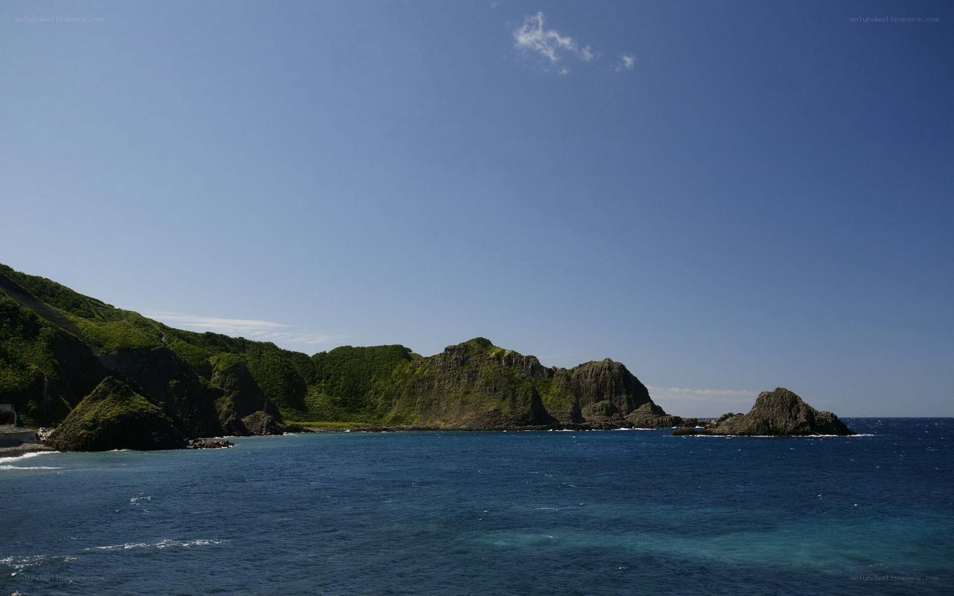coastal cliffs and sea