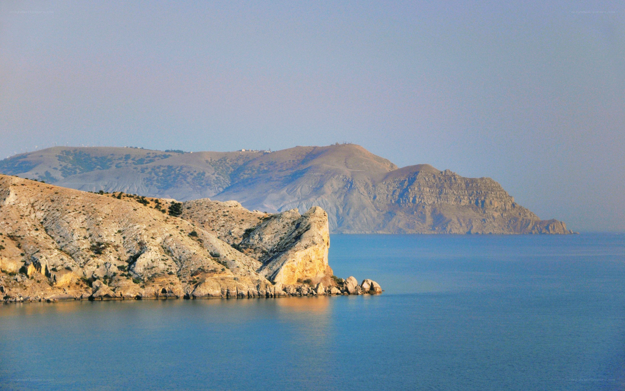 coastal cliffs and sea