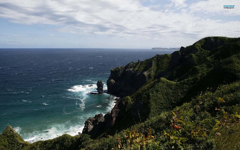 Coastal Cliffs and Sea — Blue, Dramatic, Afternoon