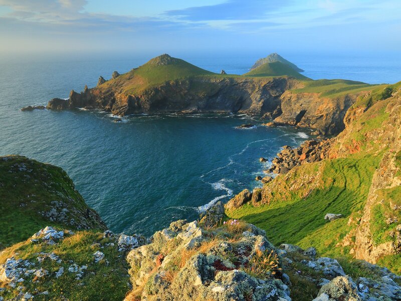 coastal cliffs and sea coves