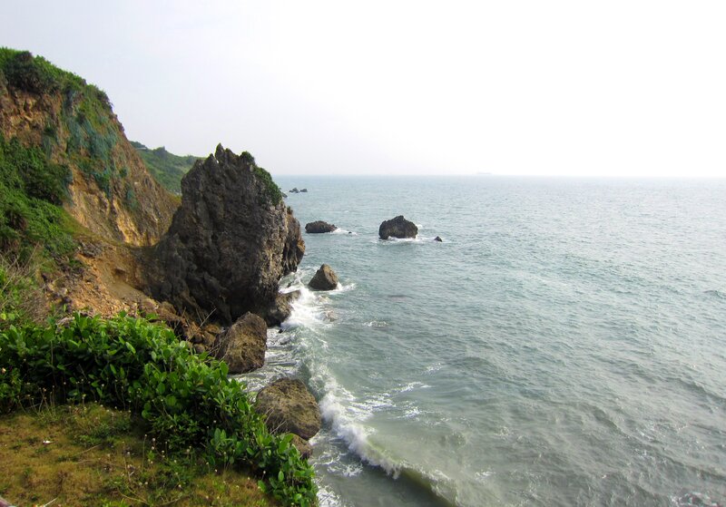 Coastal Cliffs and Sea — Green, Serene