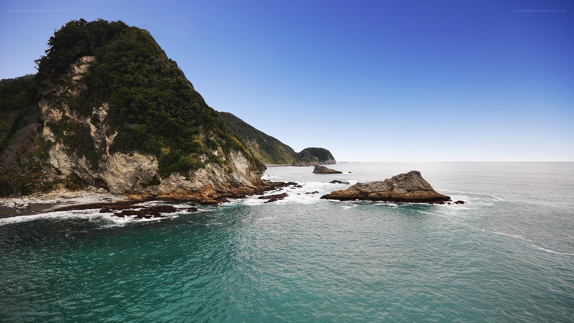 coastal cliffs and sea rocks