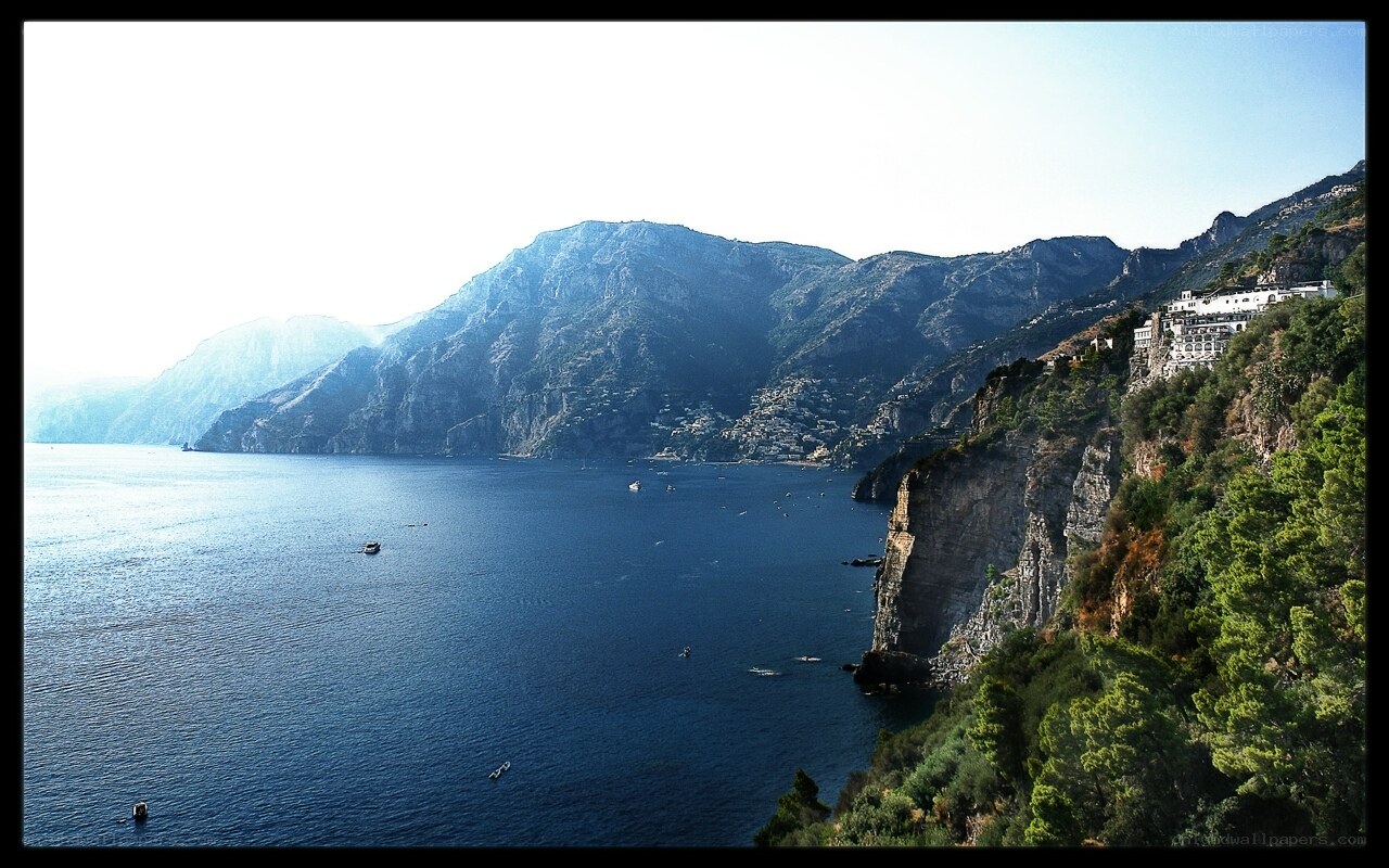 coastal cliffs and sea view