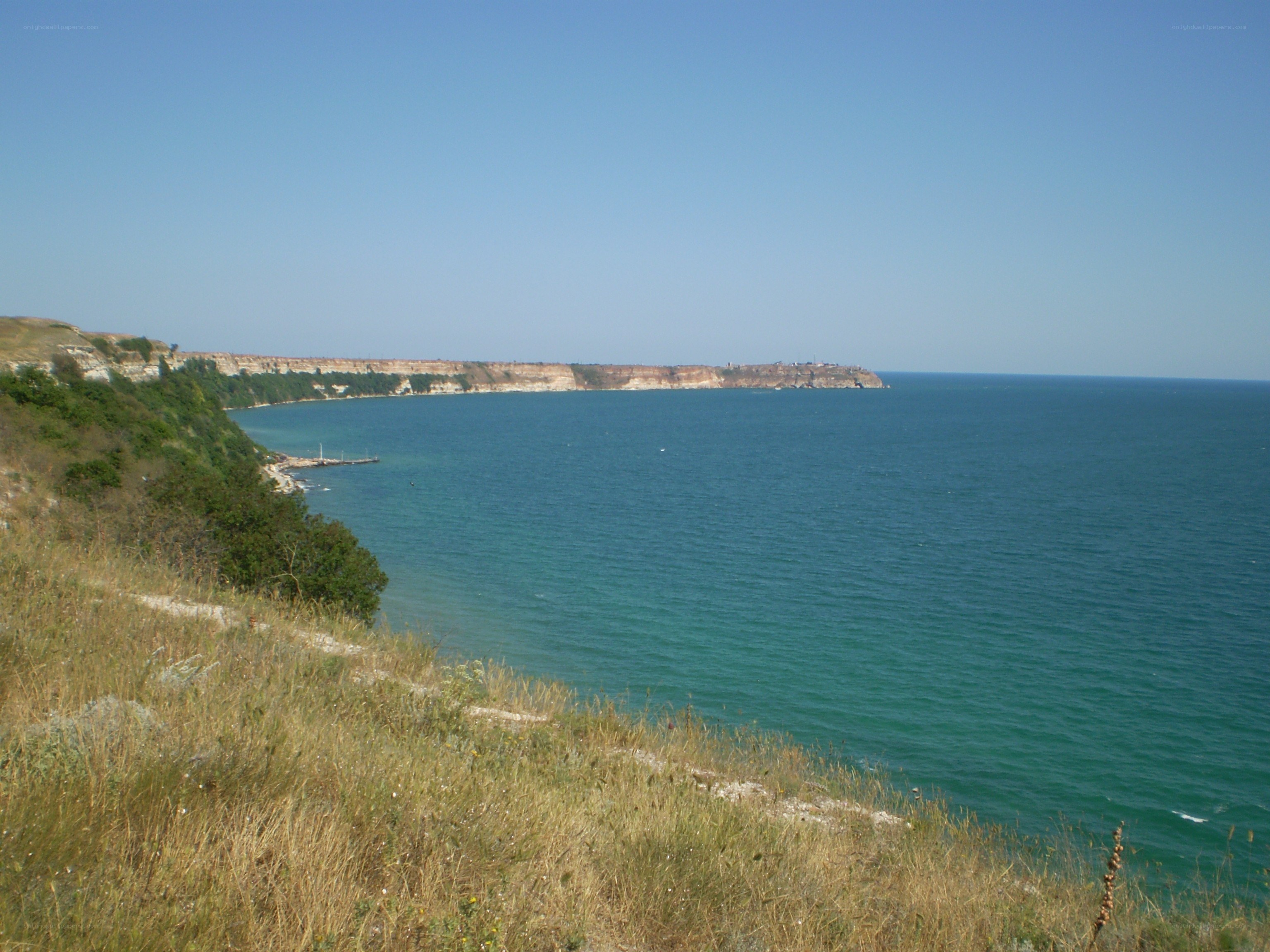 coastal cliffs and sea view