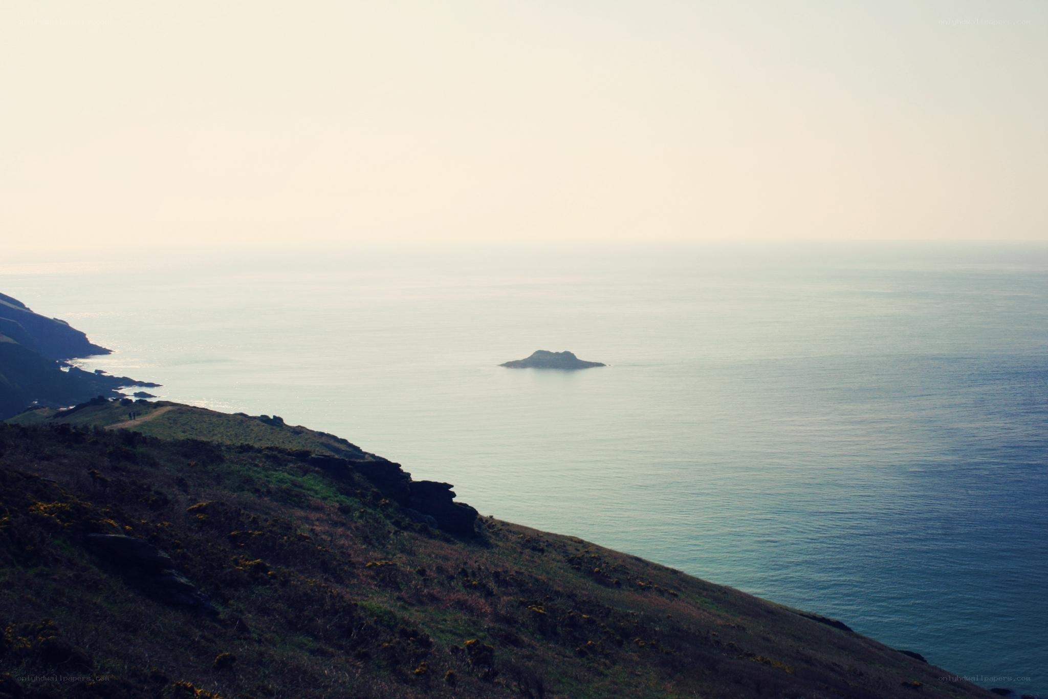 coastal cliffs and sea view