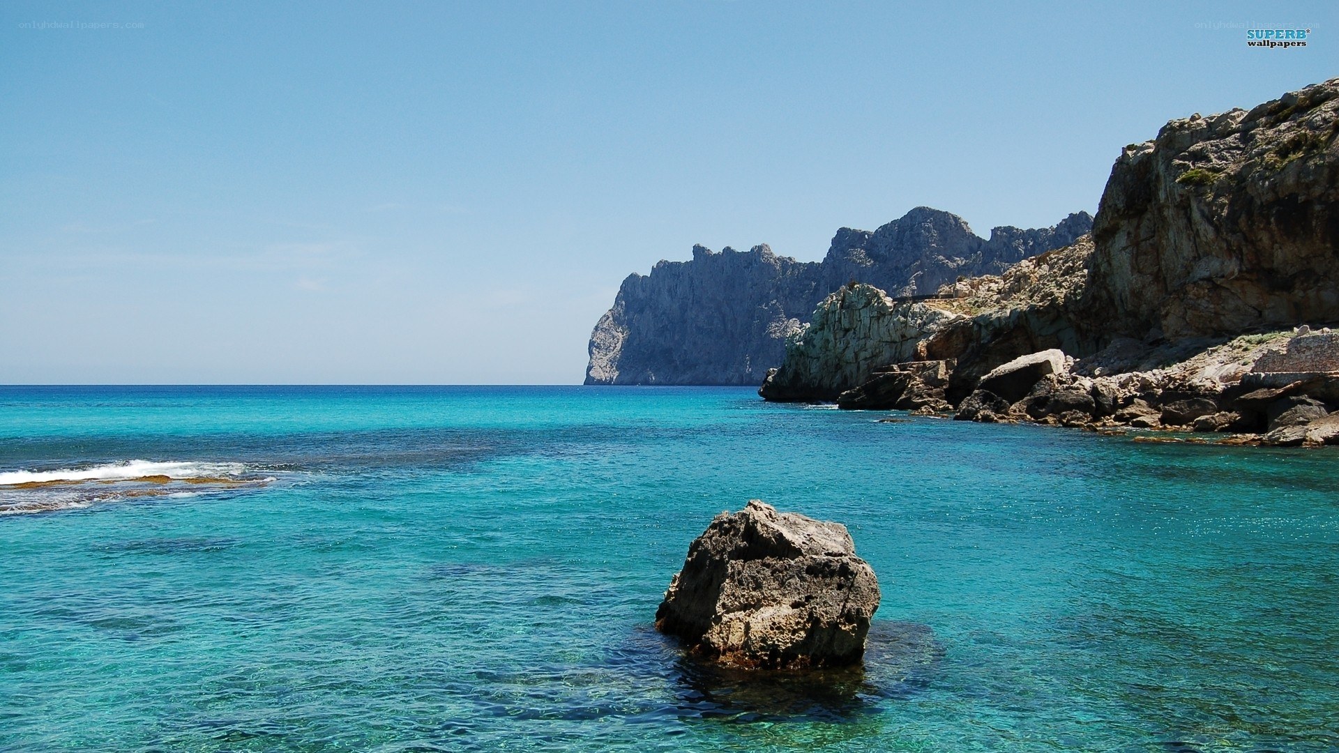 coastal cliffs and turquoise water
