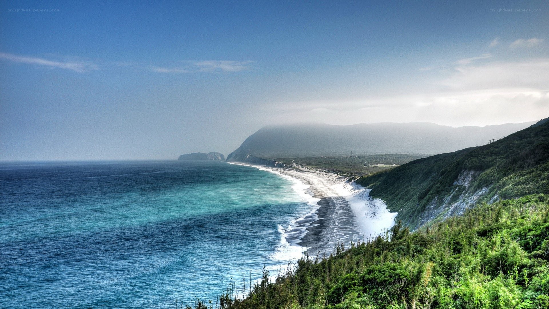 coastal cliffs and turquoise waters