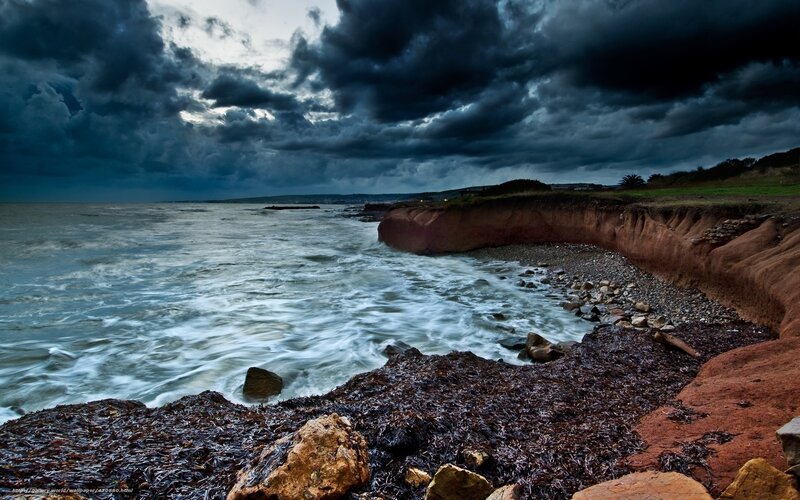 Coastal Cliffs at Storm