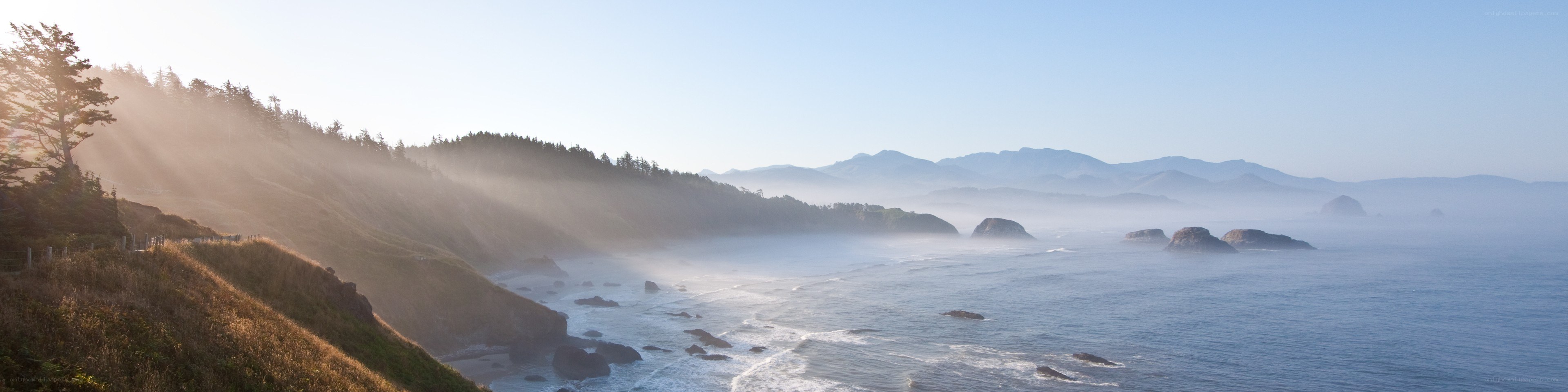 coastal cliffs at sunrise