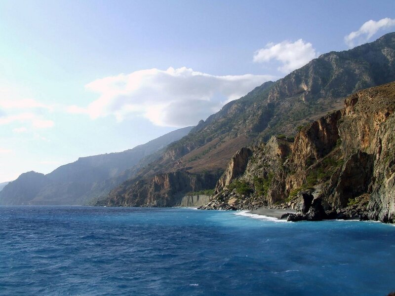coastal cliffs by the sea