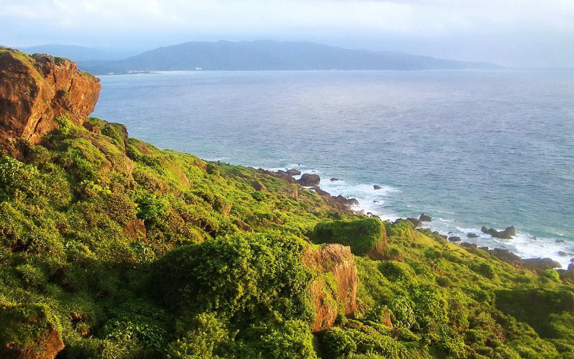 coastal cliffs overlooking the ocean