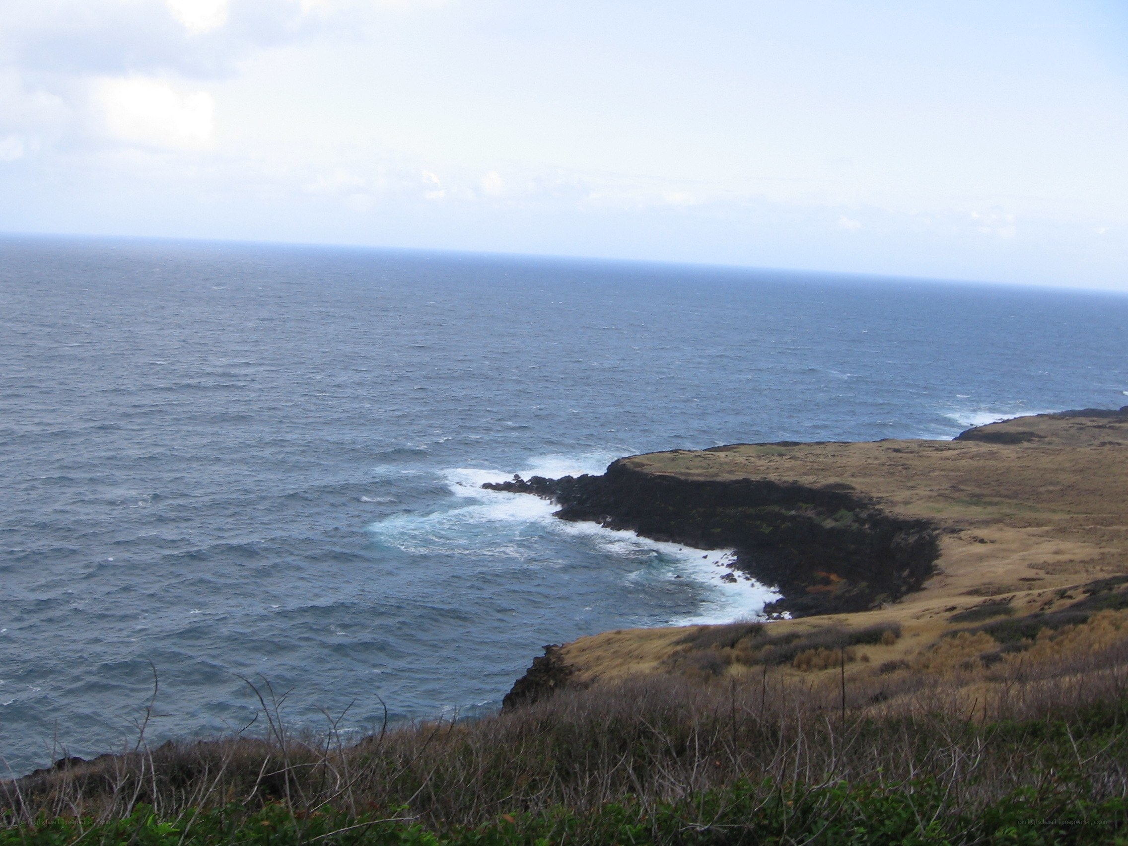 coastal cliffs overlooking the ocean