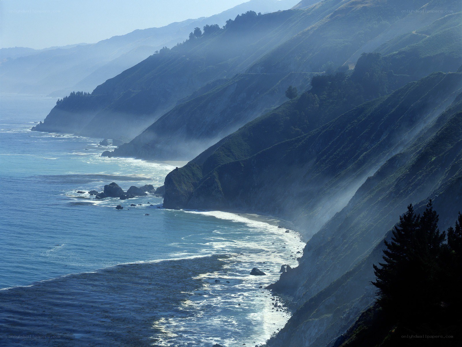 coastal cliffs with ocean view
