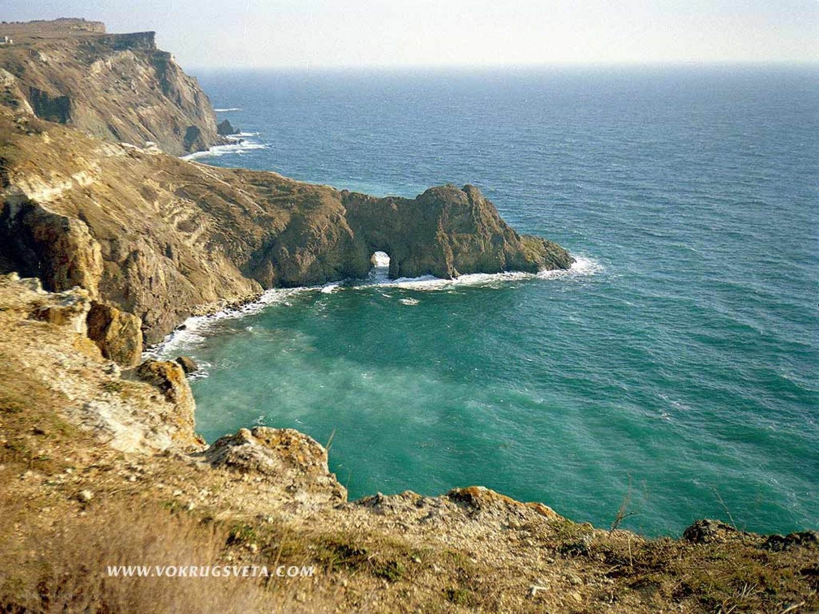 coastal cliffs with sea arch