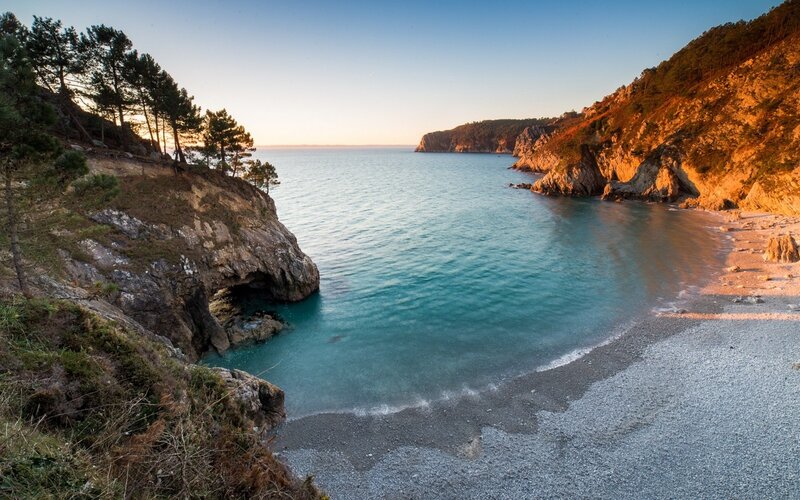 Coastal Cove with Pebble Beach