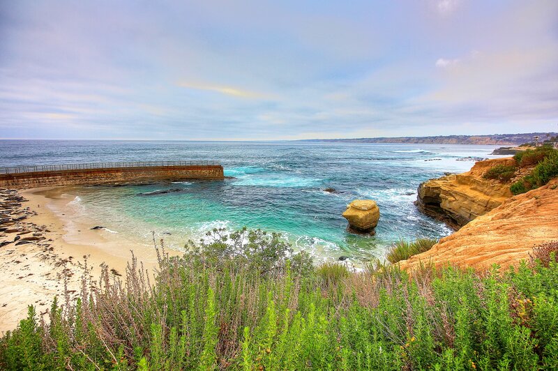Coastal Cove with Pier