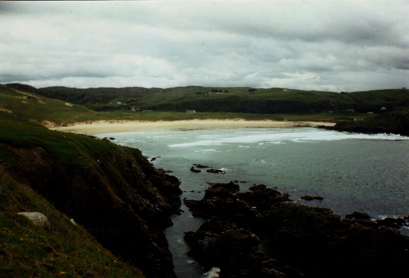 coastal cove with sandy beach