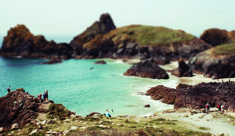 coastal cove with turquoise water