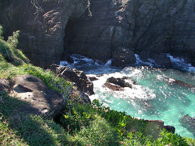 coastal cove with turquoise water