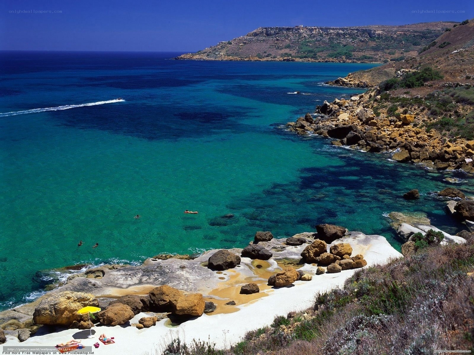 coastal cove with turquoise water