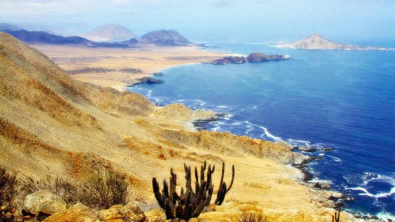Coastal Desert Landscape — Blue, Arid