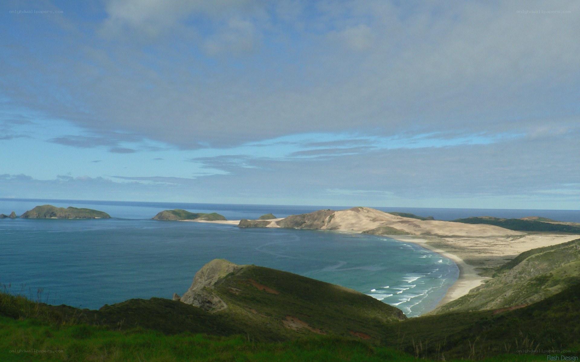 coastal dunes and islands