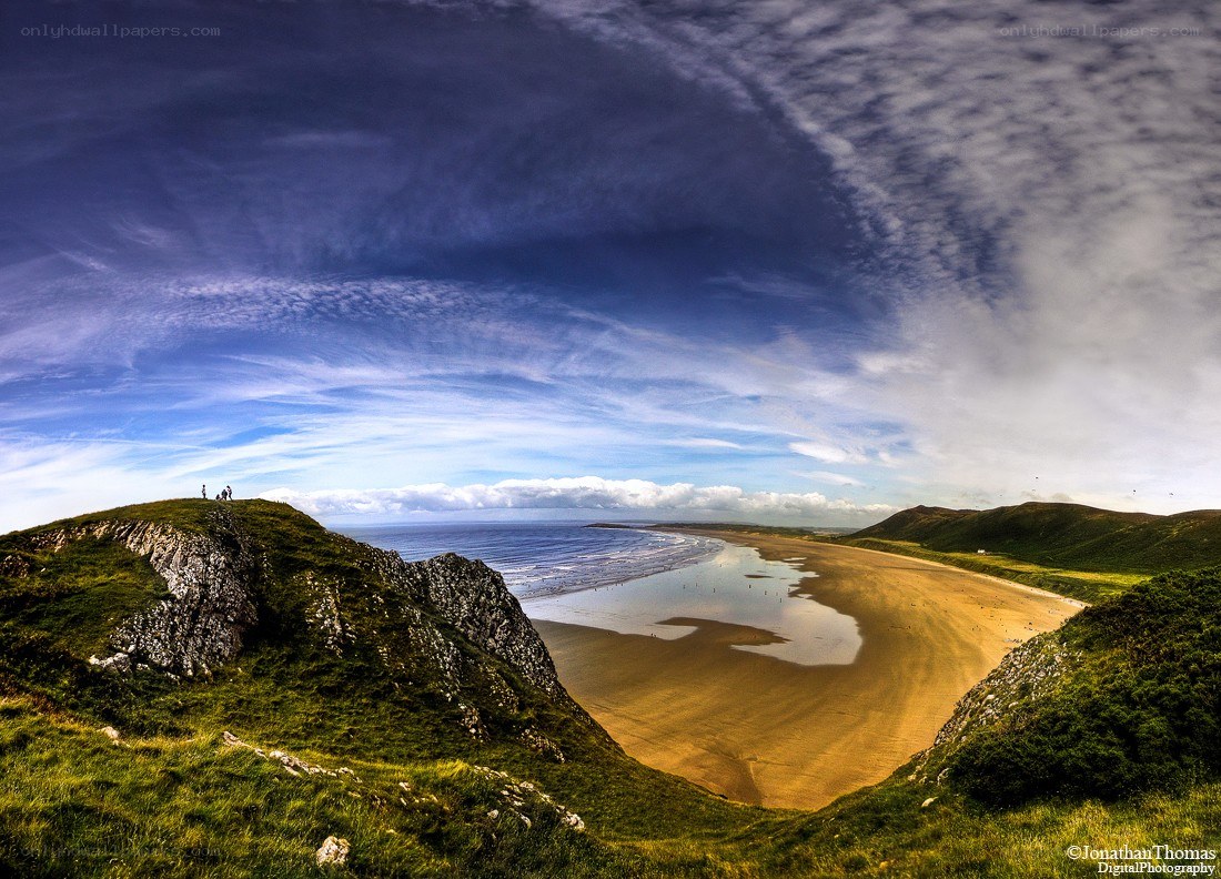 coastal dunes and sandy beach