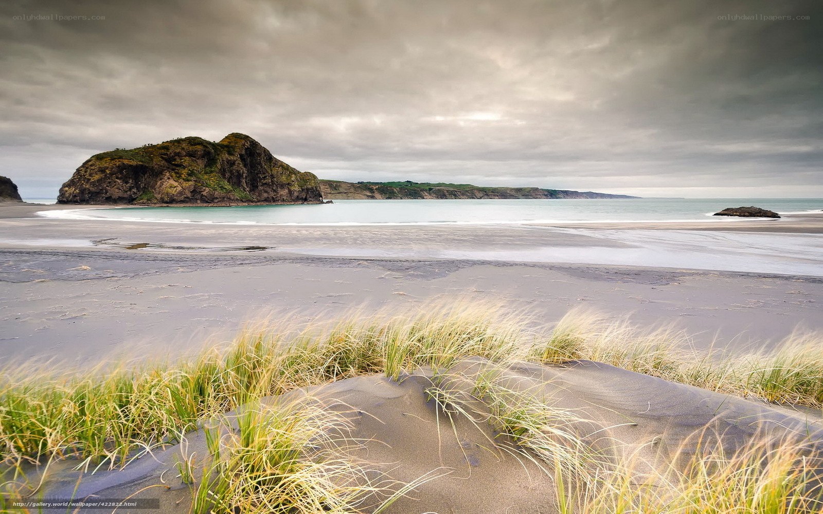 Coastal dunes with sea stacks