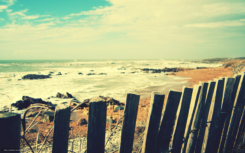 coastal fence with ocean view