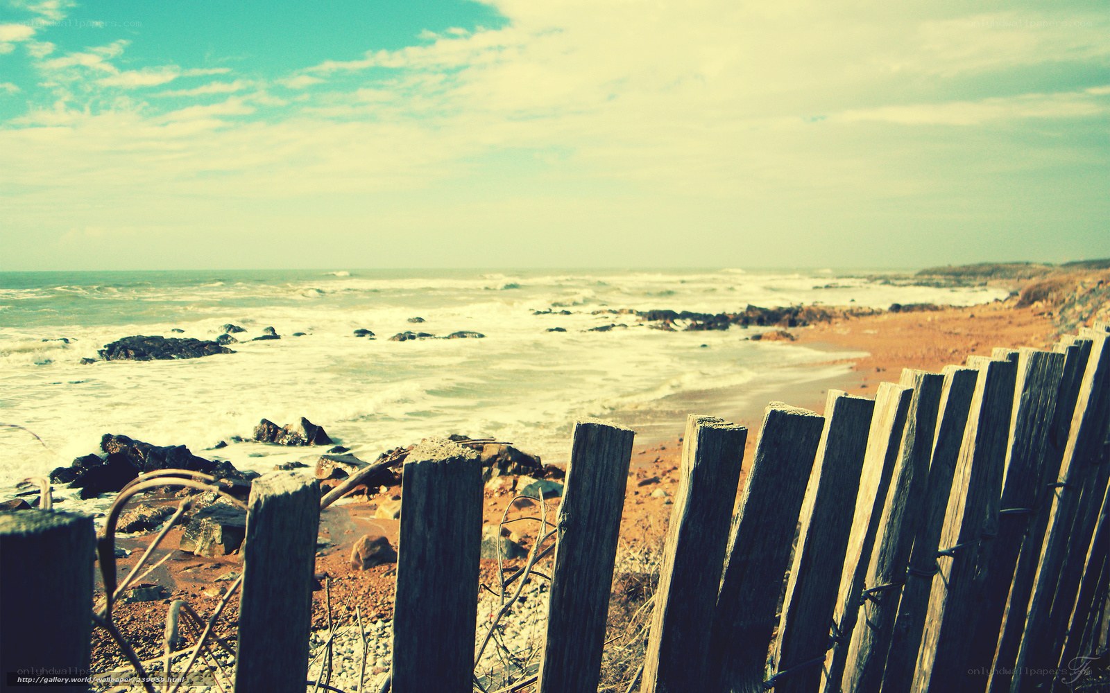 coastal fence with ocean view