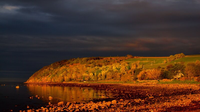 Coastal Hill at Dusk
