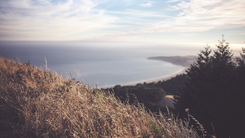 Coastal Hill with Grass