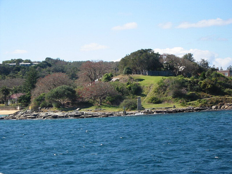 coastal hill with monument