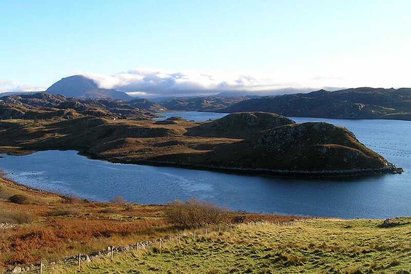 coastal hills and sea loch