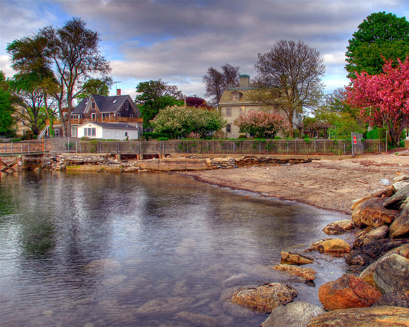 Coastal homes by the water