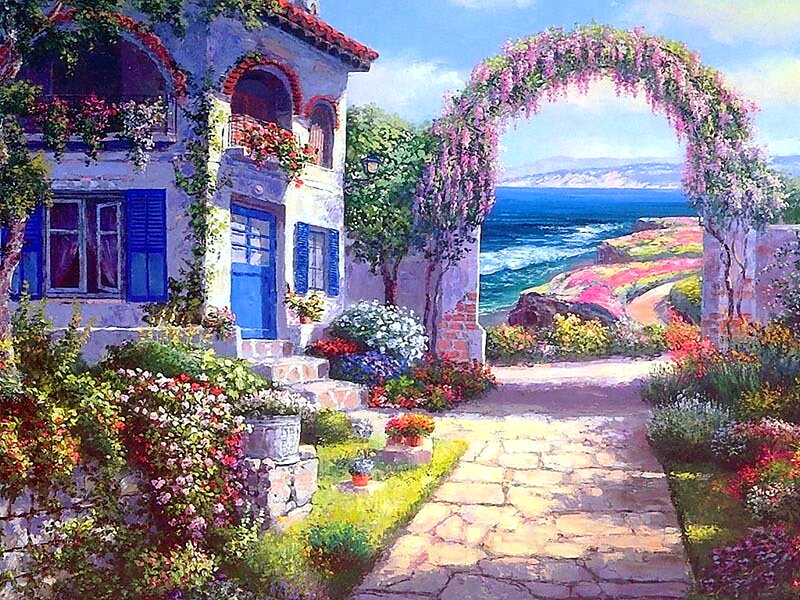 Coastal House with Garden