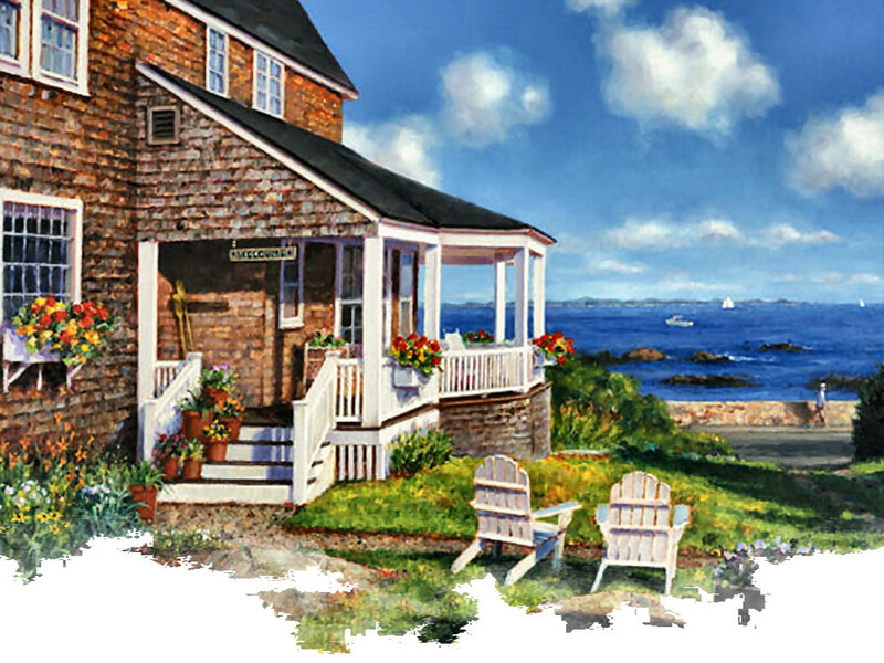 Coastal House with Porch