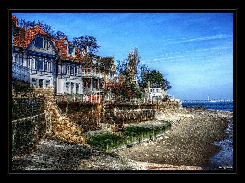 Coastal houses by the sea