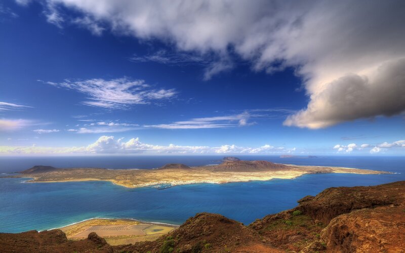 coastal island landscape view