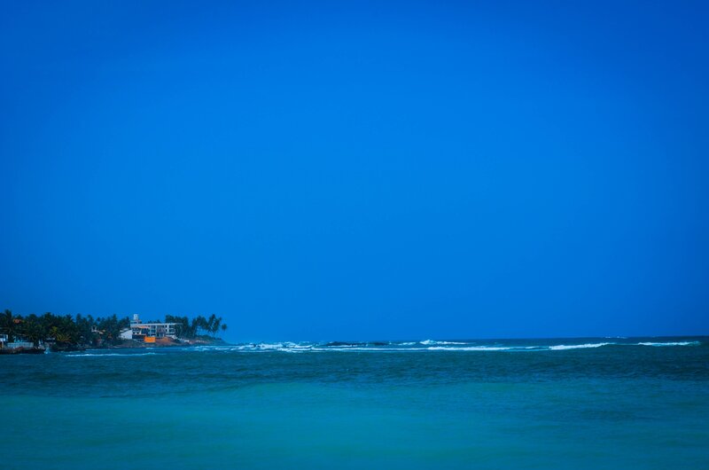 Coastal Island with Buildings