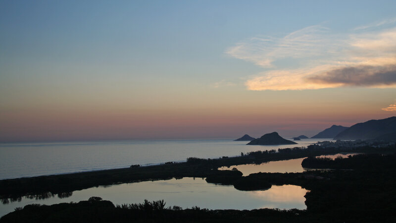 Coastal Lagoon at Sunset