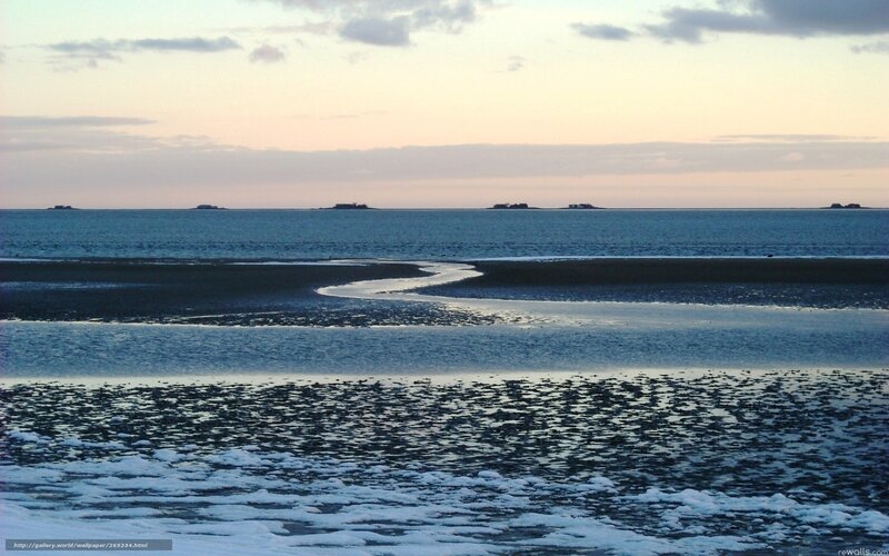coastal landscape at dusk